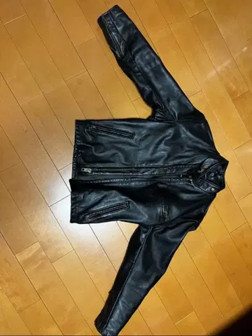 블랙 가죽 싱글 라이더 자켓 보아 포함