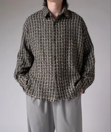 [ Lui's 25 SS ] FINE 트위드 셔츠 오오모리 모토키 착용