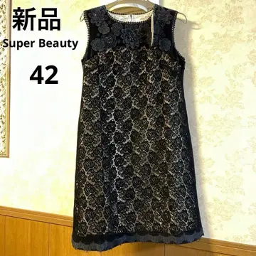 새상품 택 미사용 사이즈 42 슈퍼 뷰티 레이스 튜닉 원피스