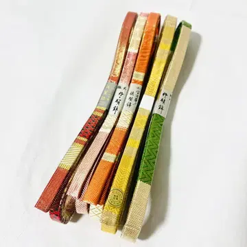 [미사용] 순수 실크 오비지메 사카니시 5개 묶음 판매