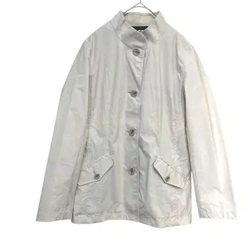 KORET 스탠드 카라 라이트 자켓 아이보리 신축