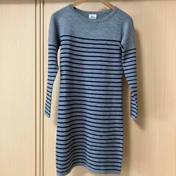 LACOSTE 그레이 네이비 스트라이프 원피스 40 사이즈