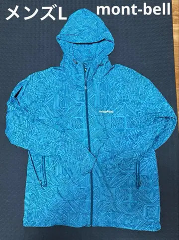 몽벨 윈드 블라스트 프린트 후드티 남성용 L 사이즈