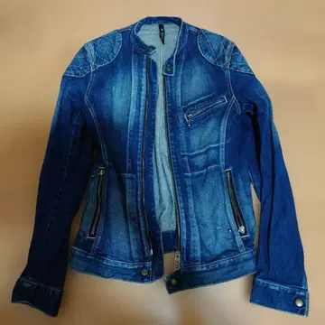 glamb 데님 싱글 라이더 자켓