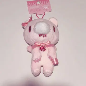 그루미 봉제 인형 마스코트 리본 엔젤 핑크 키링