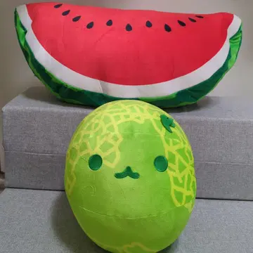 멜론과 수박 빅 봉제 인형