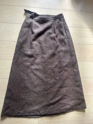 스티븐 앨런 랩스커트 M 울 롱