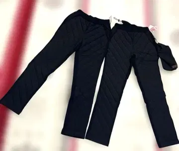 블론도르 발수 절개 테이퍼드 팬츠 수납 파우치 포함 M 블랙