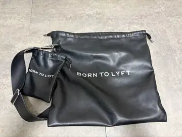 [ 완판템 ] SYNTHETIC LEATHER DRAWSTRING BAG