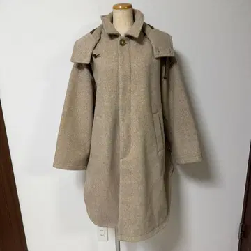 새상품급 빔즈 보이 BEAMSBOY 멜톤 탈부착 후드 코트 정품