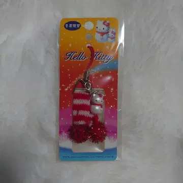 산리오 헬로키티 눈사람 머플러 겨울 한정판 스트랩
