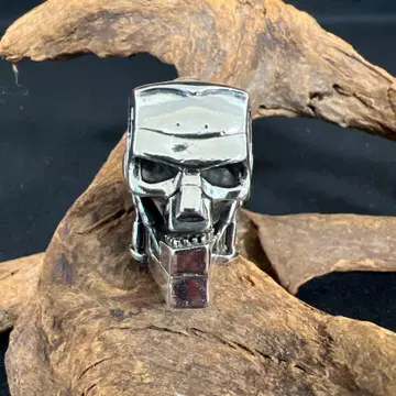 CRAZY PIG 사이버스컬 반지