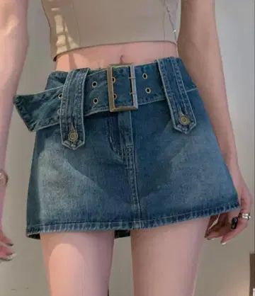 Y2K 데님 스커트