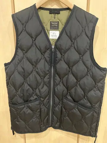 TAION V NECK ZIP VEST 블랙 XL