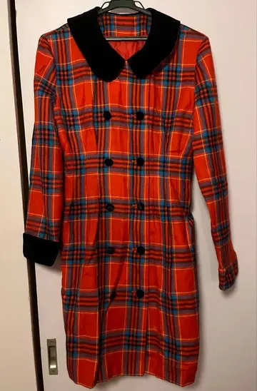 빨간색 체크 원피스 겨울 판매 11/29까지