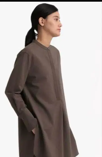 띠어리 럭스 롱 셔츠