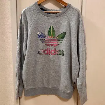 아디다스 오리지널 트레포일 맨투맨 그레이 트레이닝복 긴팔