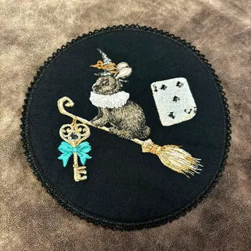 핑크하우스 원더랜드 토끼 와펜 새상품급