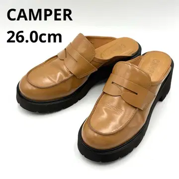 [새상품급] CAMPER MILAH (밀라) 크로그 로퍼 브라운 26cm