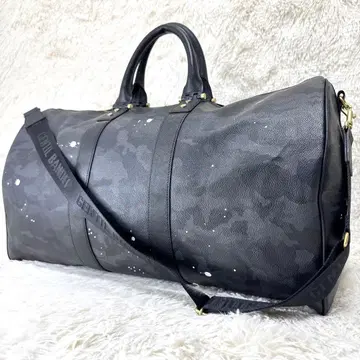 새상품급 젠티 반디 보스턴 백 숄더백 블랙 카모 PVC