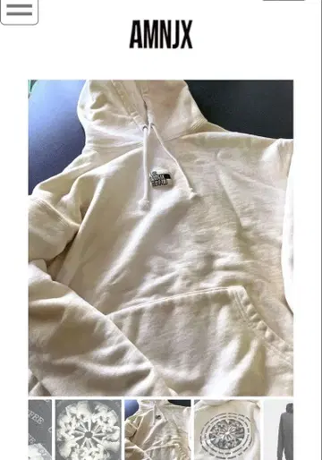 히라모토 렌 AMNJX 빈티지 가공 화이트 XL