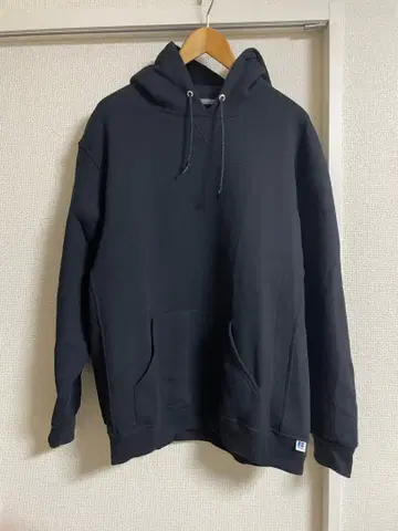 러셀 애슬레틱 블랙 후드티 XL 속기모