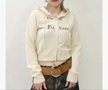 WHO'S WHO gallery 후드 니트 past future