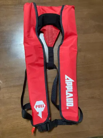 APPLAID 자동 팽창식 구명 조끼 레드 미사용 새상품