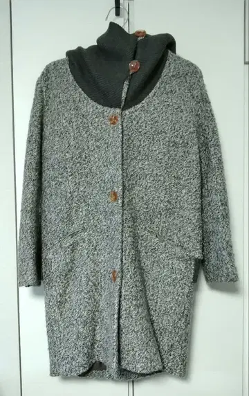 mercibeaucoup, 반지 울 코트 그레이 롱 코트