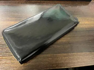 간조 GANZO 쉘 코도반 2 장지갑 라운드 지퍼 블랙