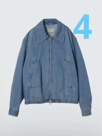 YOKE DENIM FRONT ZIP BLOUSON INDIGO