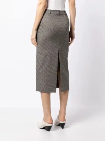 Low Classic Checked Pencil Skirt