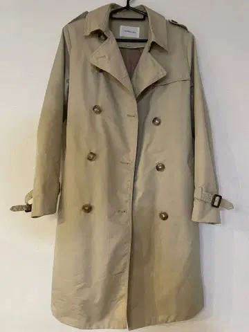 [ UNRELISH ] 트렌치코트 베이지 탈부착 가능 퀼팅 안감 있음