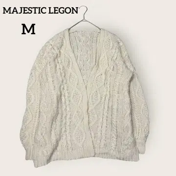 MAJESTIC LEGON 걸리시 내추럴 페미닌 니트 가디건 M