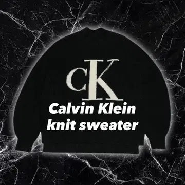 CALVIN KLEIN 캘빈클라인 CK 로고 스웨터 빅 로고