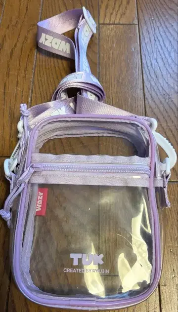 TUK 투명 플라스틱 백 퍼플