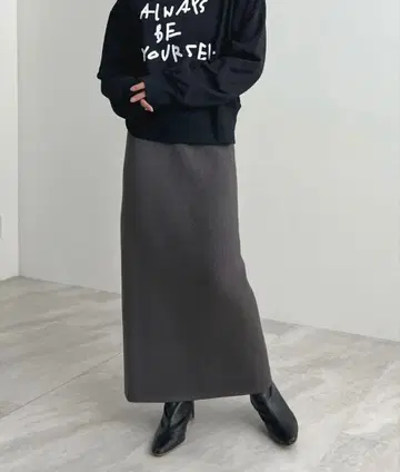 미사용 Futier land 마치 담요! 속기모 니트 롱 스커트