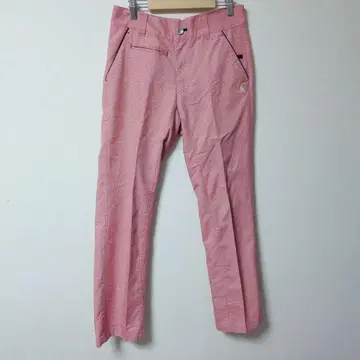 새상품급 le coq sportif 핑크 슬림핏 팬츠 [ 76/M ]