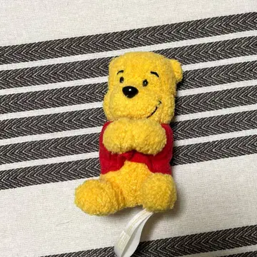 디즈니랜드 푸우 봉제 인형 마스코트 끼우는 클립