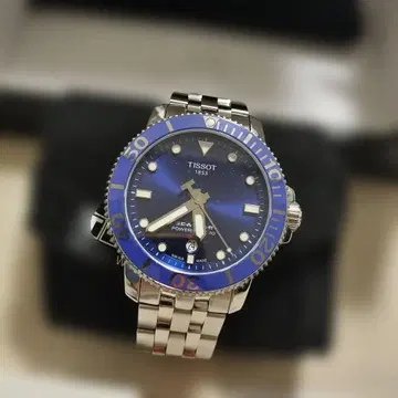 티쏘 T 스포츠 시스타 1000 자동 와인딩 블루 다이얼