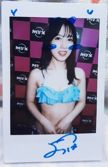 초절정 레어 이벤트 한정품 코미나토 요츠하 친필 사인 폴라로이드 C