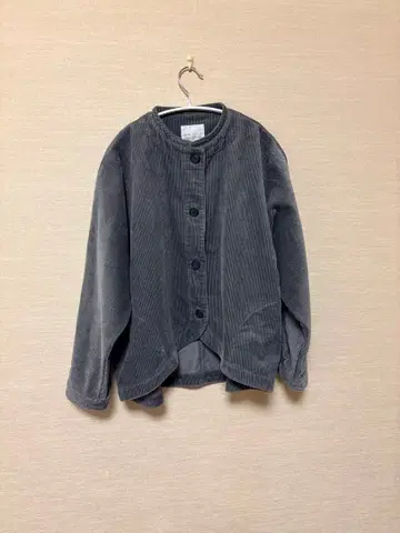 이스타일레 굵은 폭 코듀로이 벌룬 자켓 이번 시즌 새상품 그레이