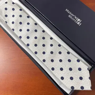 가마쿠라 셔츠 시어서커 원단 폴카 도트 넥타이 7