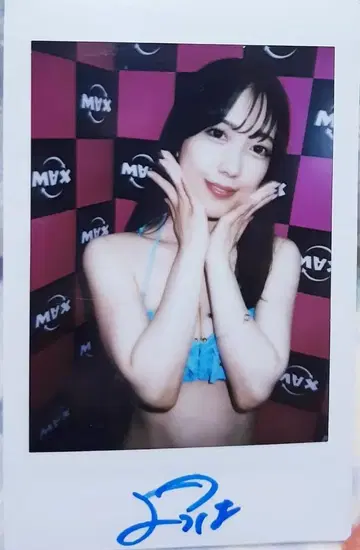 초절정 레어 이벤트 한정품 코미나토 요츠하 친필 사인 폴라로이드 E