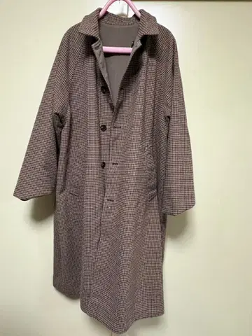 리버서블 스텐카라 코트 브라운/그레이