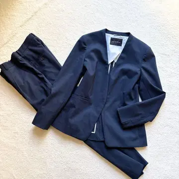 새상품급 그린 라벨 릴랙싱 노카라 수트 네이비 L 사이즈