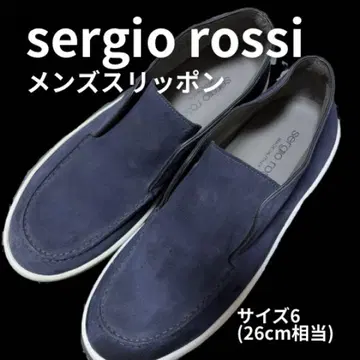 sergio rossi 네이비 슬립온 사이즈 6