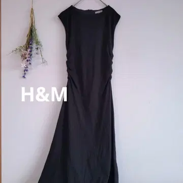 에이치앤엠 슬리브리스 원피스 [ S ] 뒷지퍼 사이드 개더