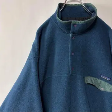 90s 파타고니아 신틸라 스냅T 플리스 자켓 XL 사이즈 블루