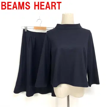 A7102 빔즈하트 스커트 셋업 울 안감 있음 네이비 1